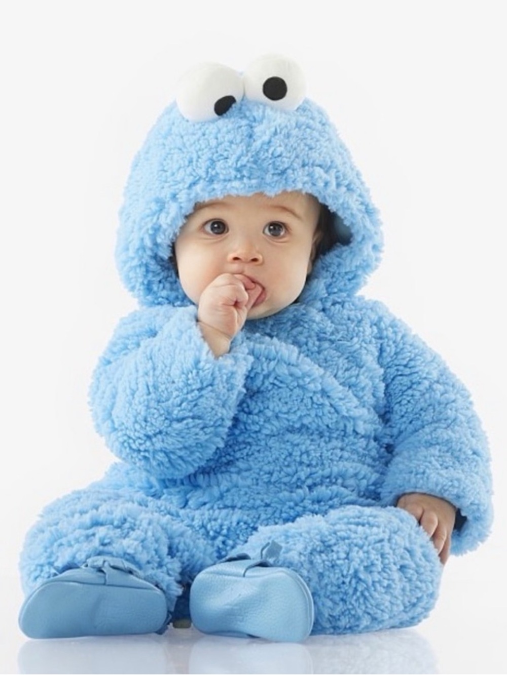 Pottery Barn Kids Light Blue Plush Hooded Jacket